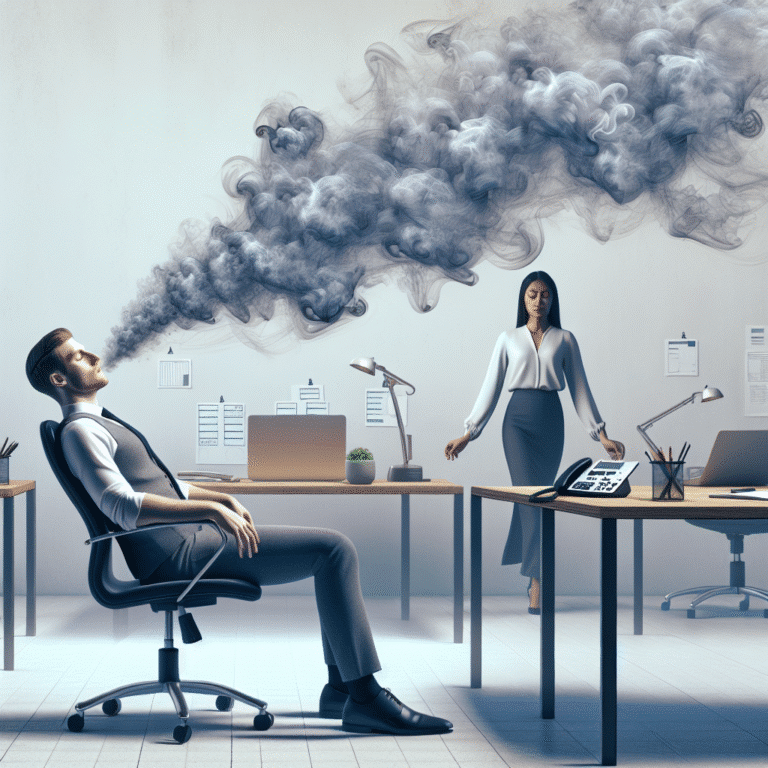 stress-relief breathing exercises at work