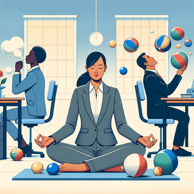 quick stress relief exercises to do at work