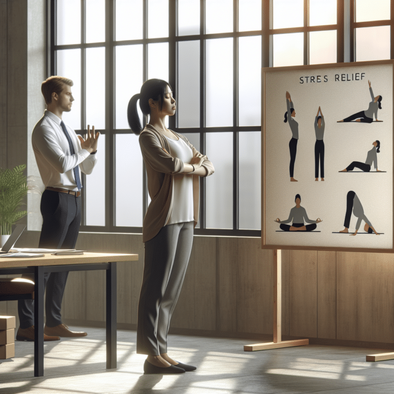 quick stress relief exercises to do at work
