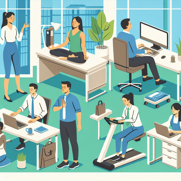 quick stress relief exercises to do at work