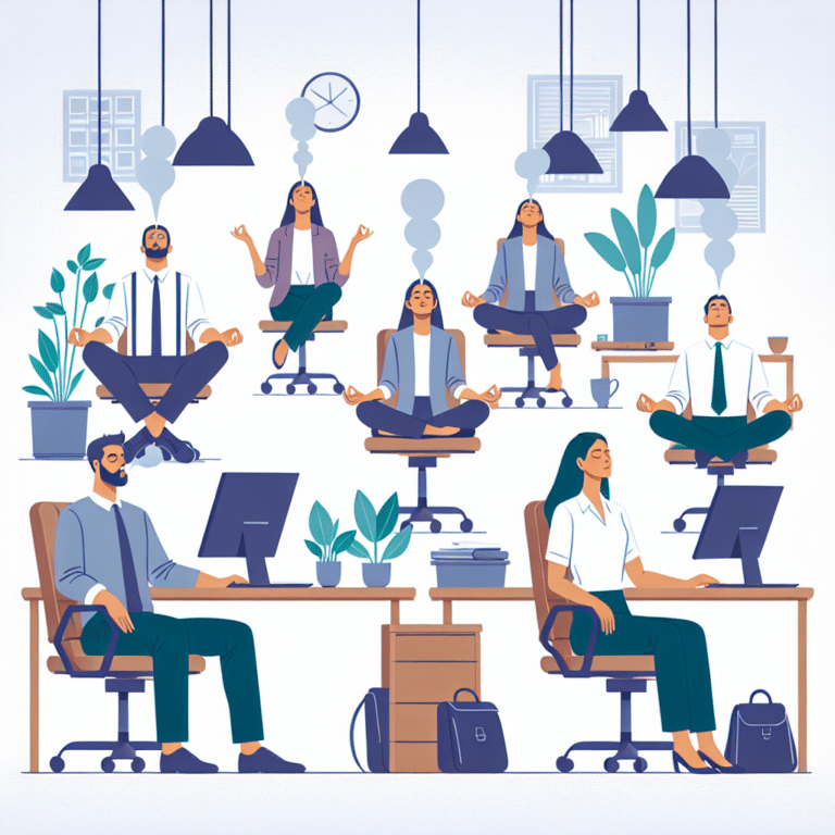 workplace stress relief through breathing exercises