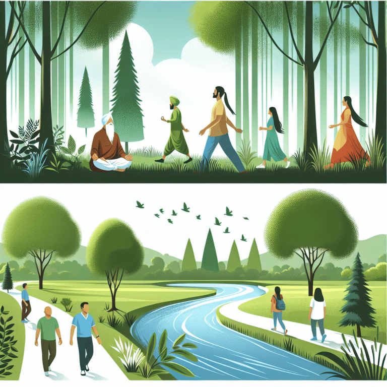 nature-inspired mindful walking exercises outdoors